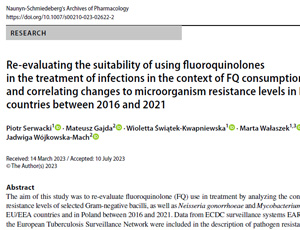 Re-evaluating the suitability of using fluoroquinolones in the treatment of infections in the context of FQ consumption and correlating changes to microorganism resistance levels in EU/EEA countries between 2016 and 2021